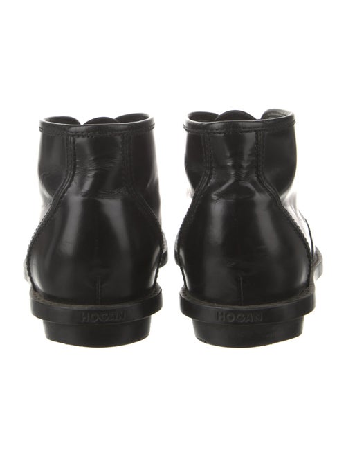 Hogan Leather Lace-Up Boots