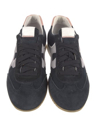 Hogan Suede Colorblock Pattern Sneakers