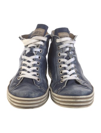 Hogan Leather Printed Sneakers