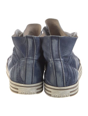 Hogan Leather Printed Sneakers