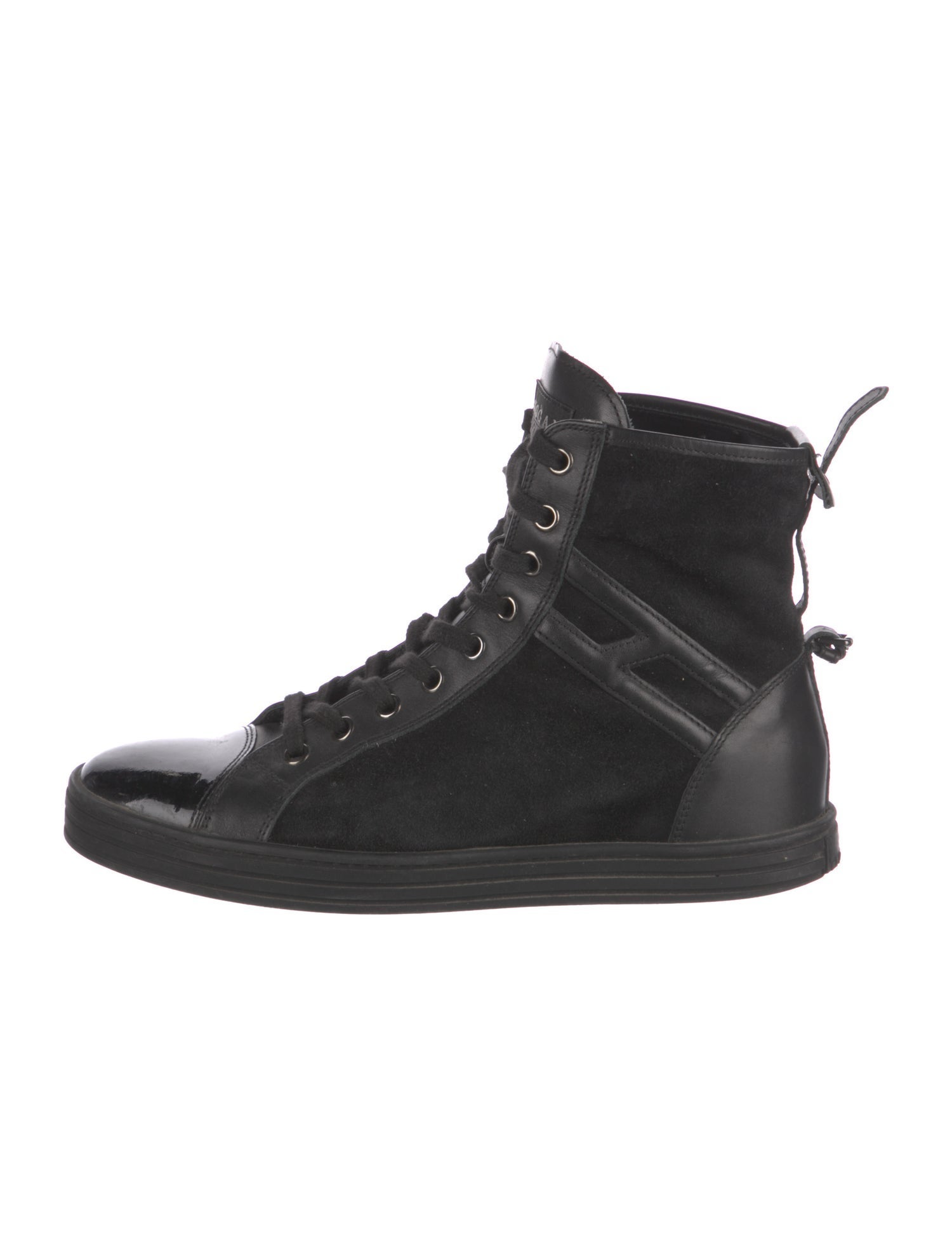 Hogan Canvas Lace-Up Boots