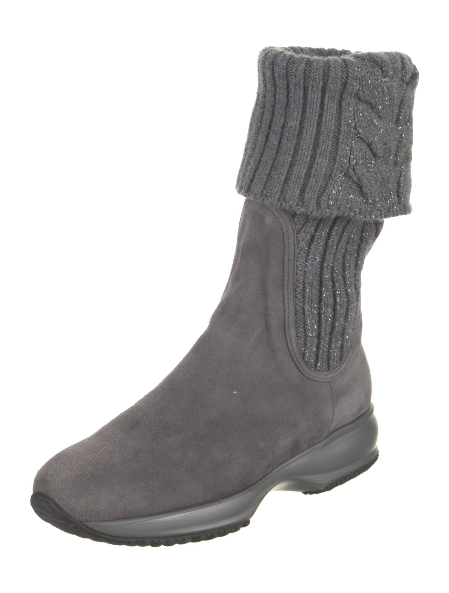 Hogan Suede Sock Boots