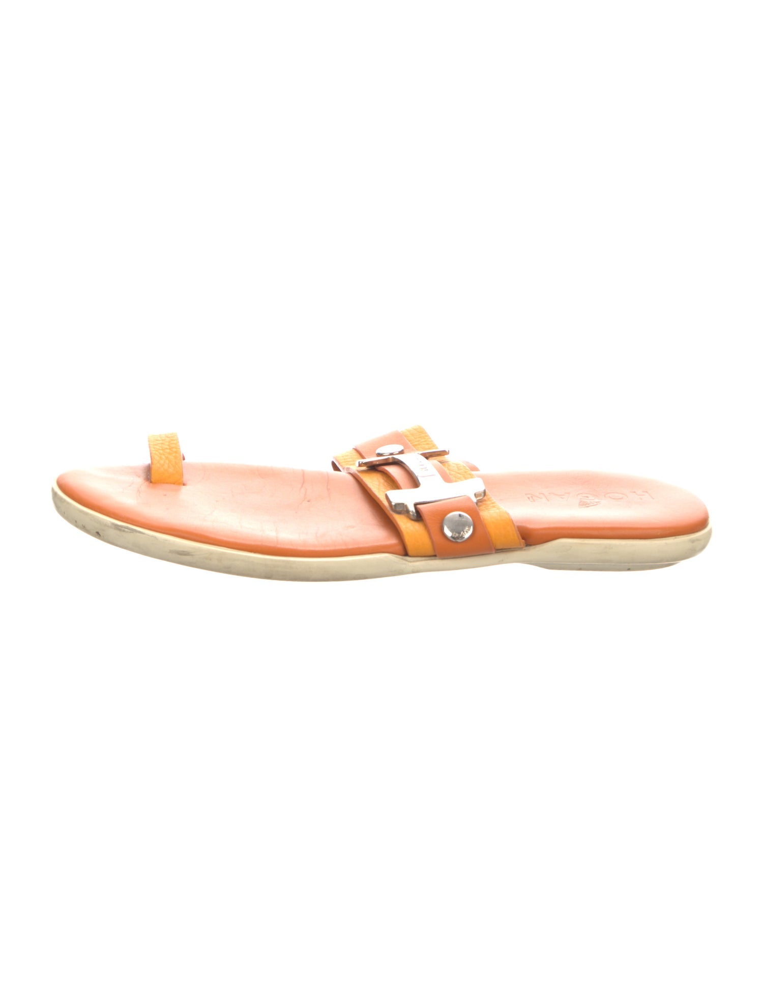 Hogan Leather Slides