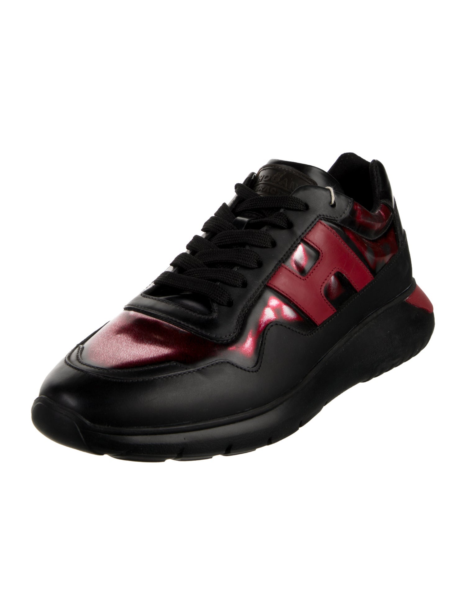 Hogan Leather Printed Athletic Sneakers