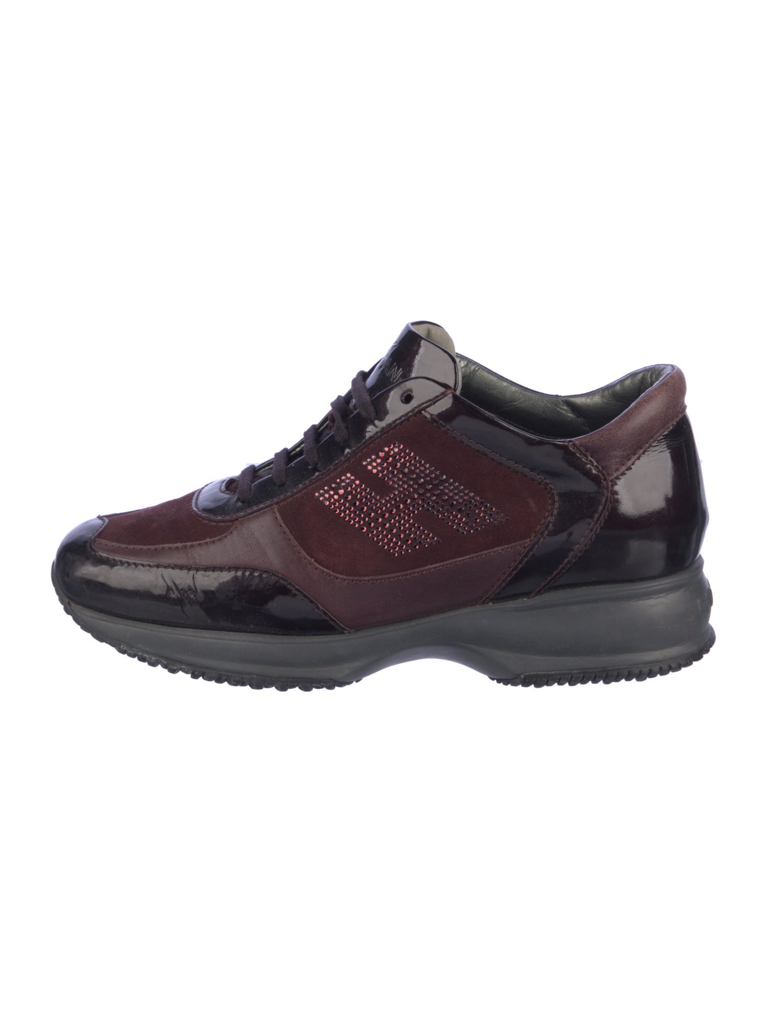 Hogan Patent Leather Printed Sneakers