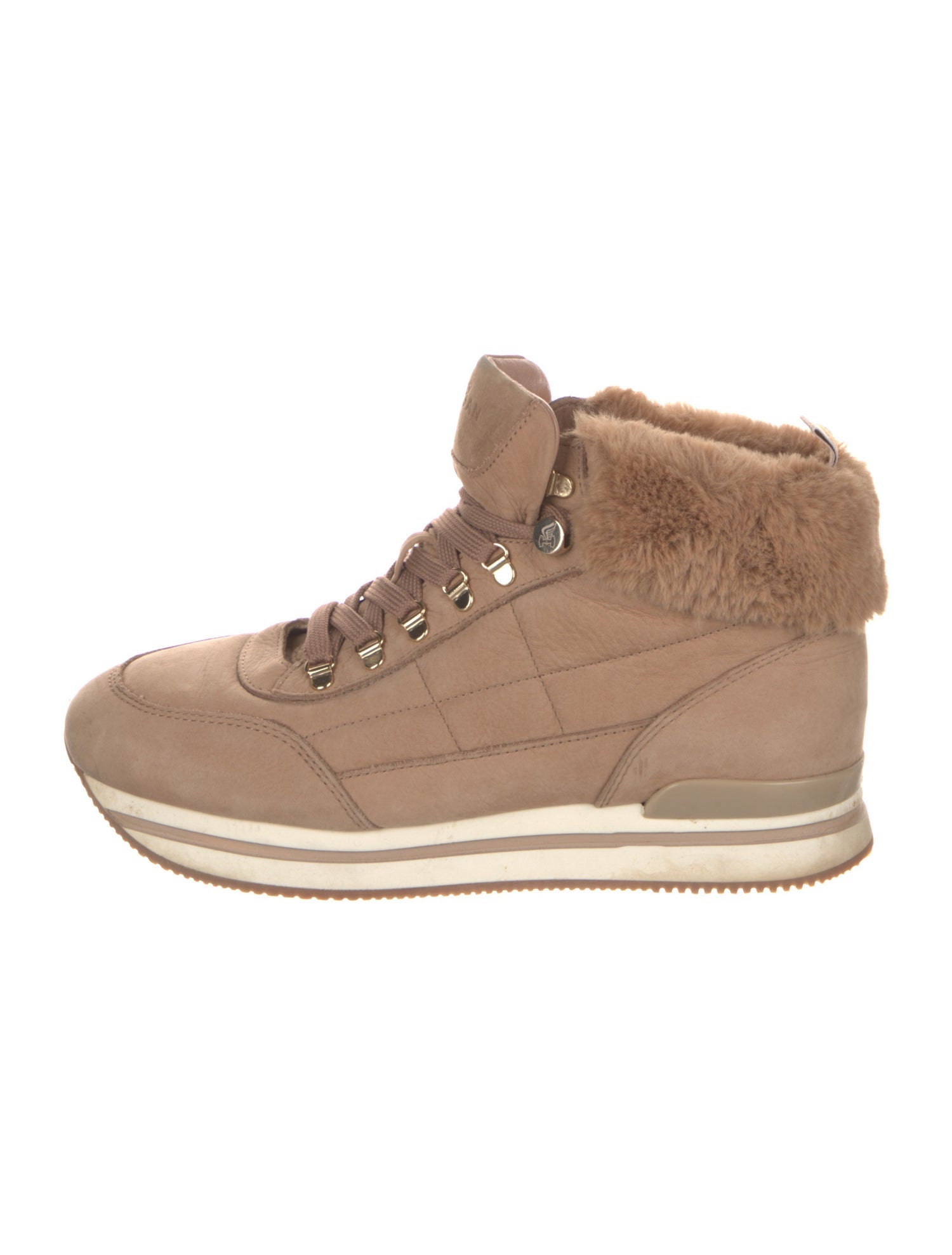 Hogan Suede Lace-Up Boots