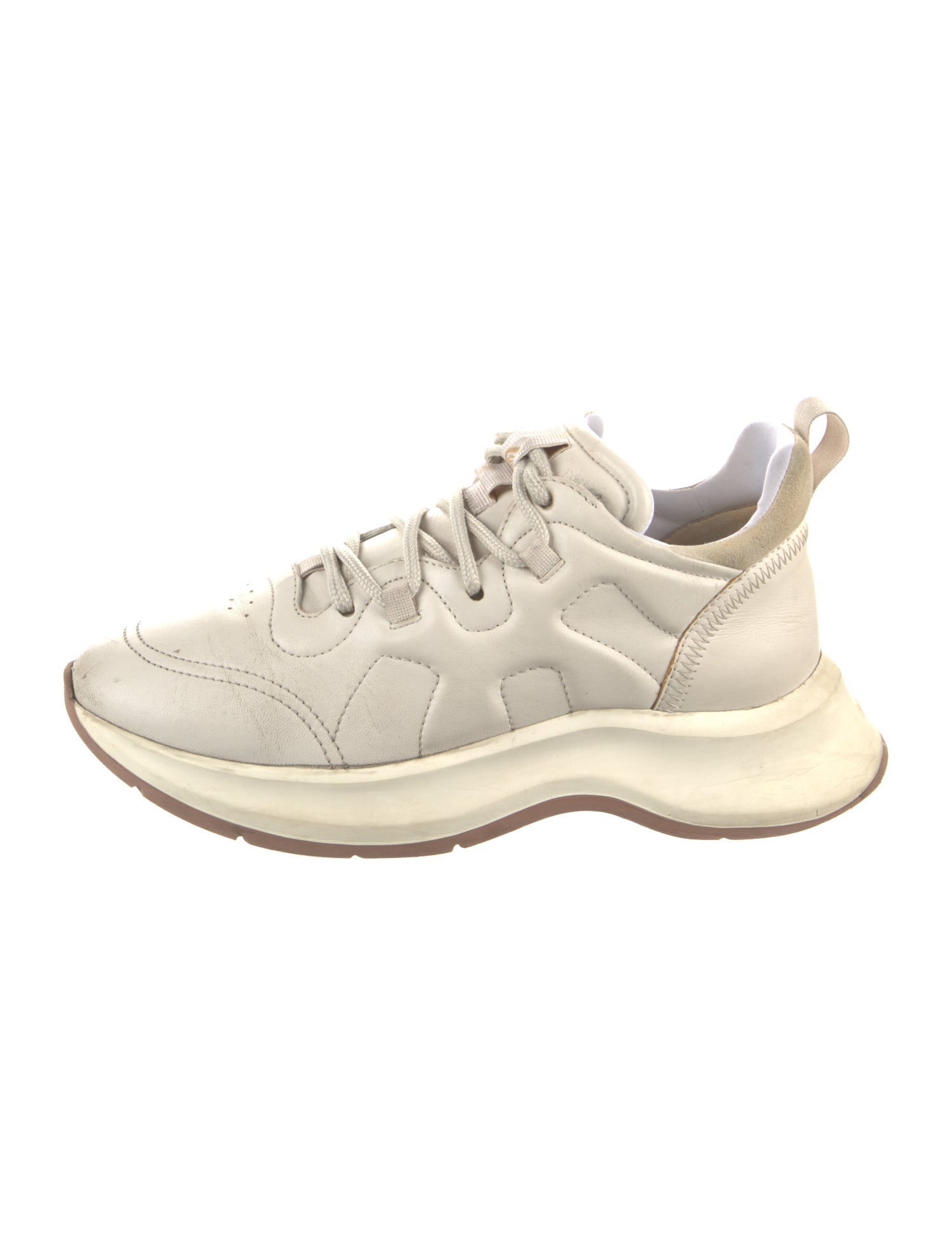 Hogan Leather Chunky Sneakers