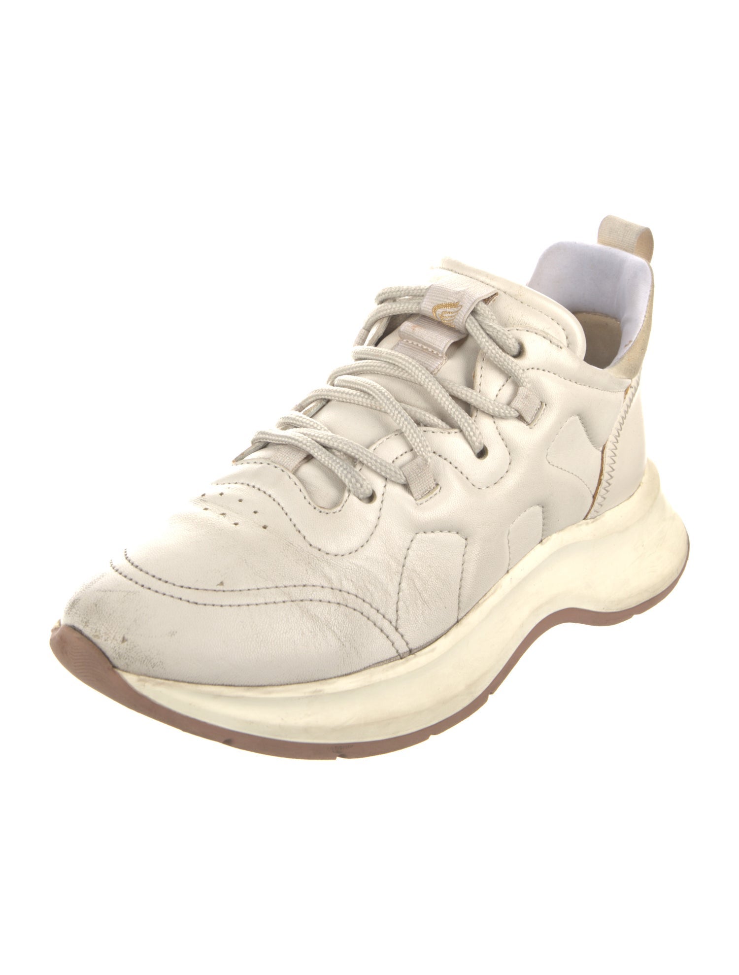 Hogan Leather Chunky Sneakers