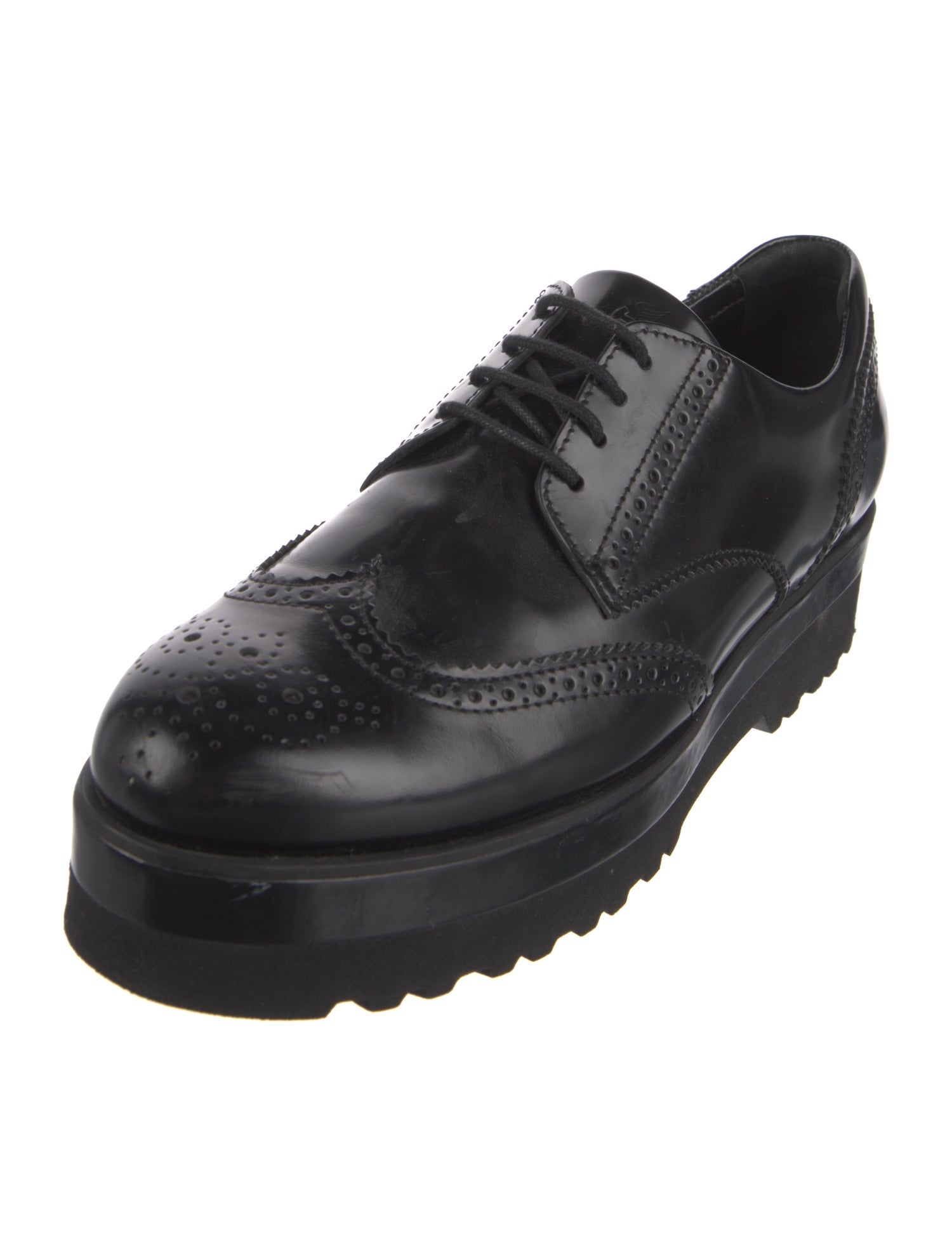Hogan Leather Lasercut Accents Oxfords