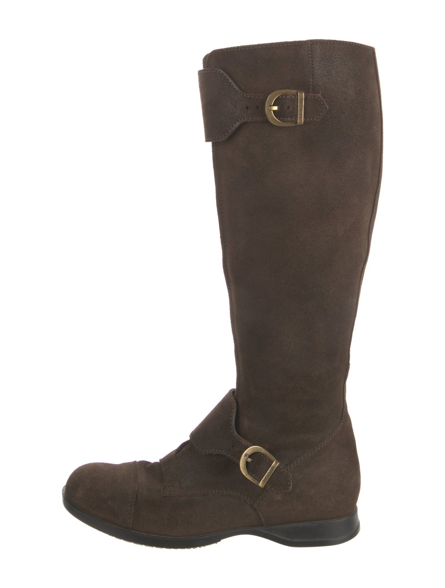 Hogan Suede Riding Boots