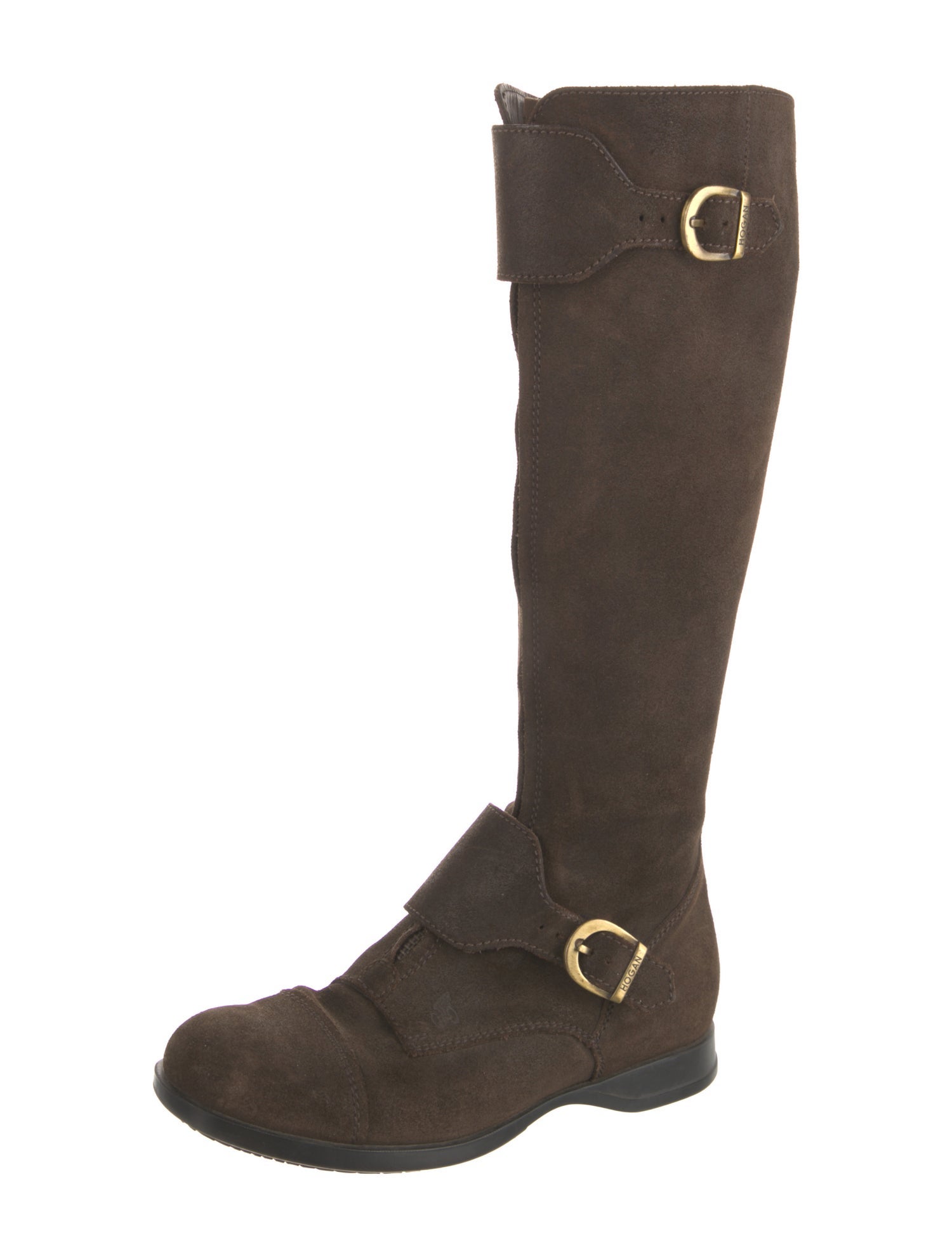 Hogan Suede Riding Boots