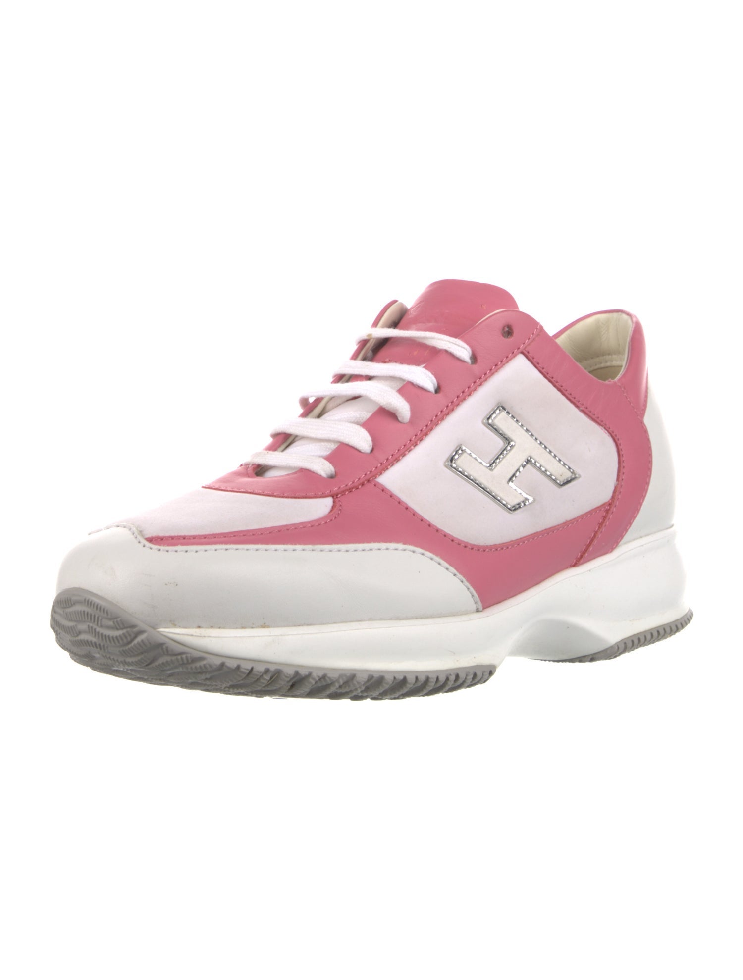 Hogan Leather Leather Trim Embellishment Sneakers