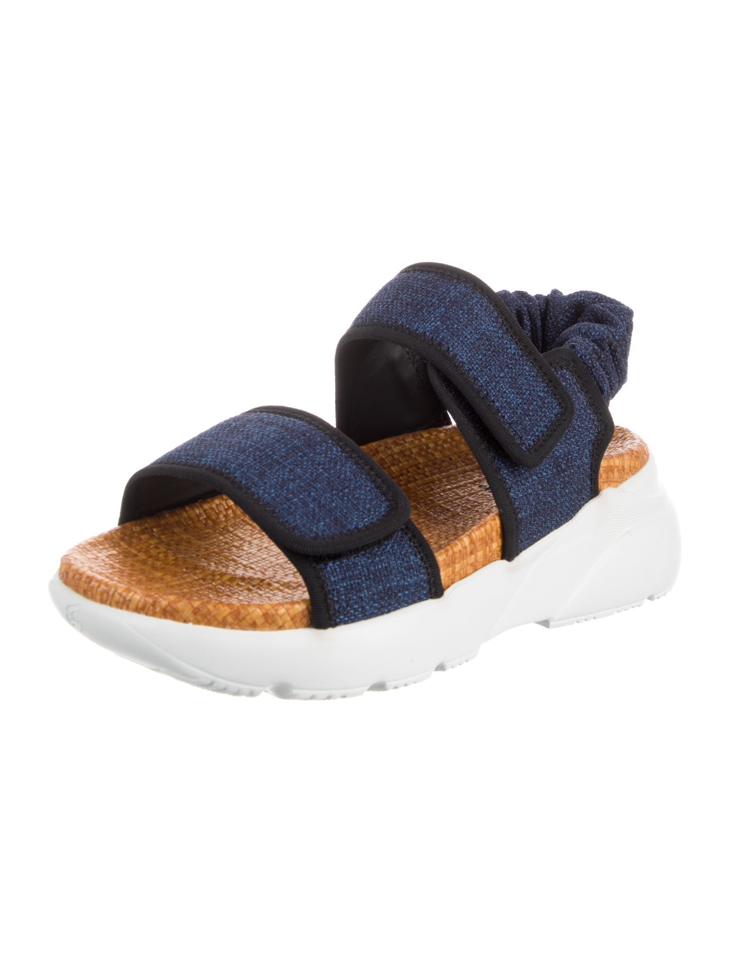 Hogan Colorblock Pattern Slingback Sandals