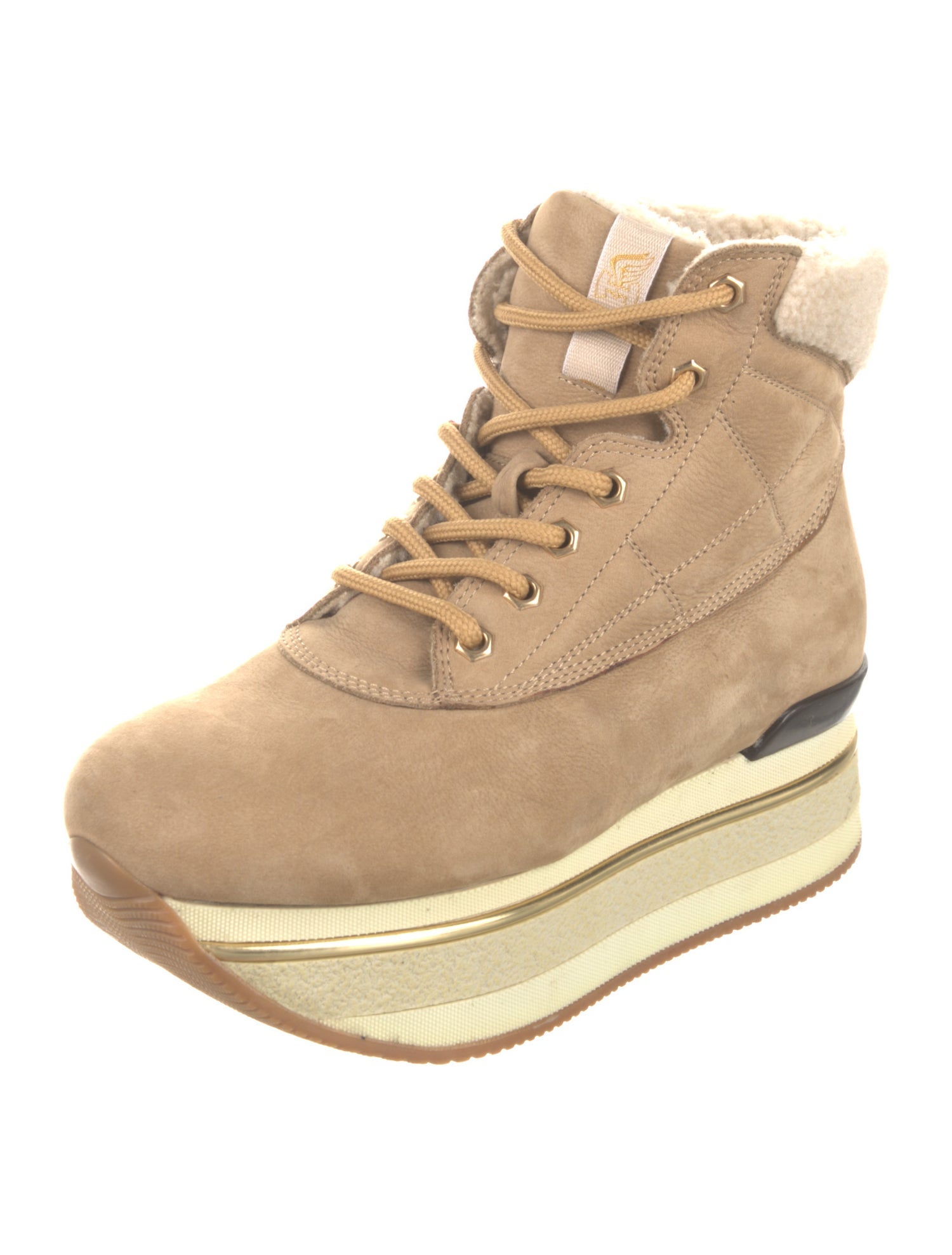 Hogan Suede Lace-Up Boots