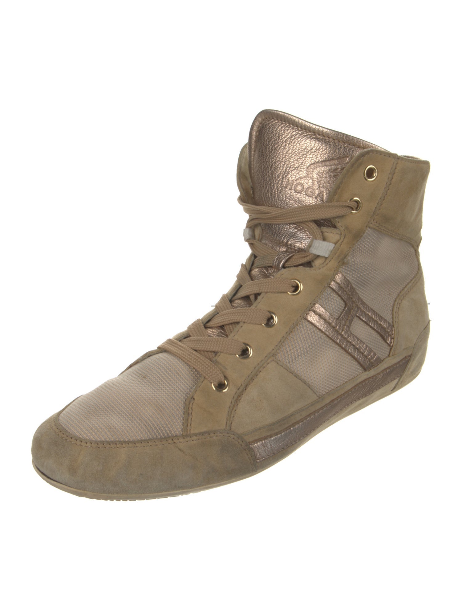 Hogan Suede Wedge Sneakers