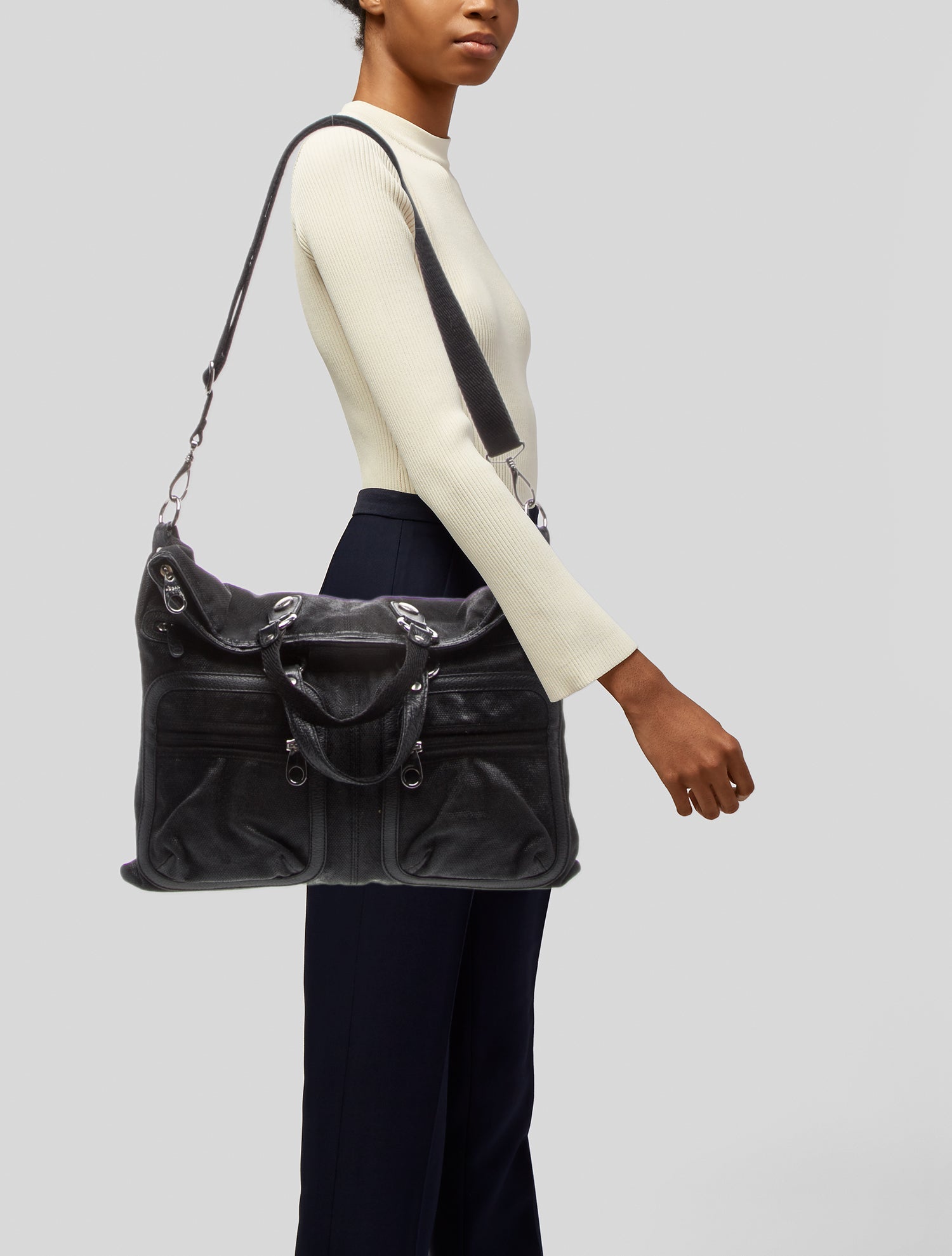 Hogan Canvas Shoulder Bag