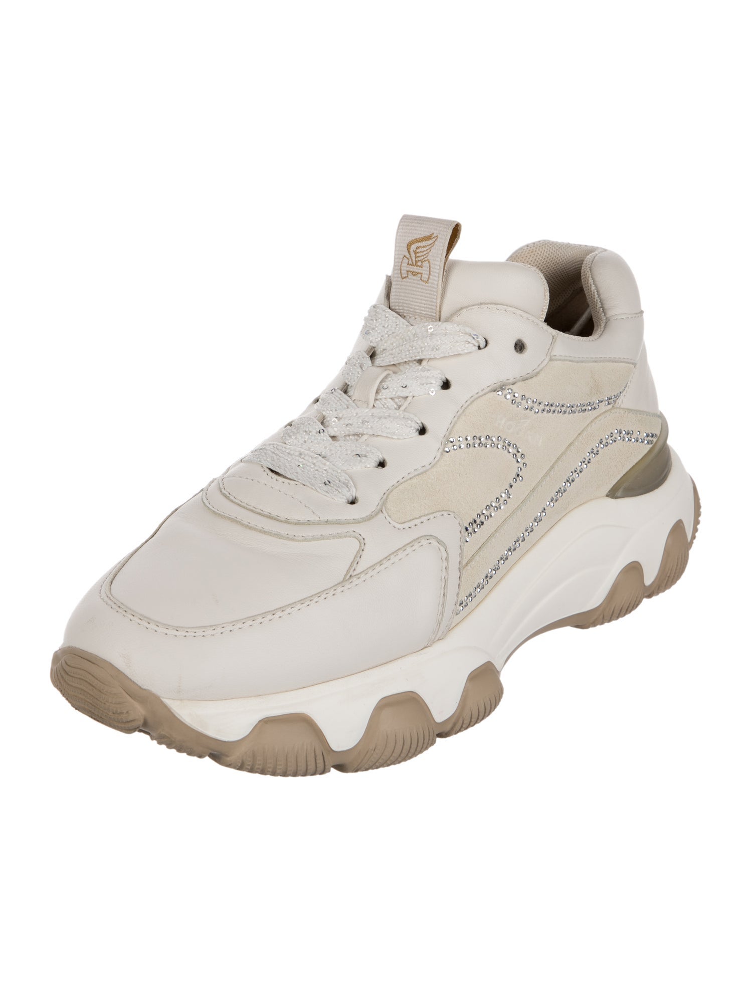 Hogan Leather Chunky Sneakers