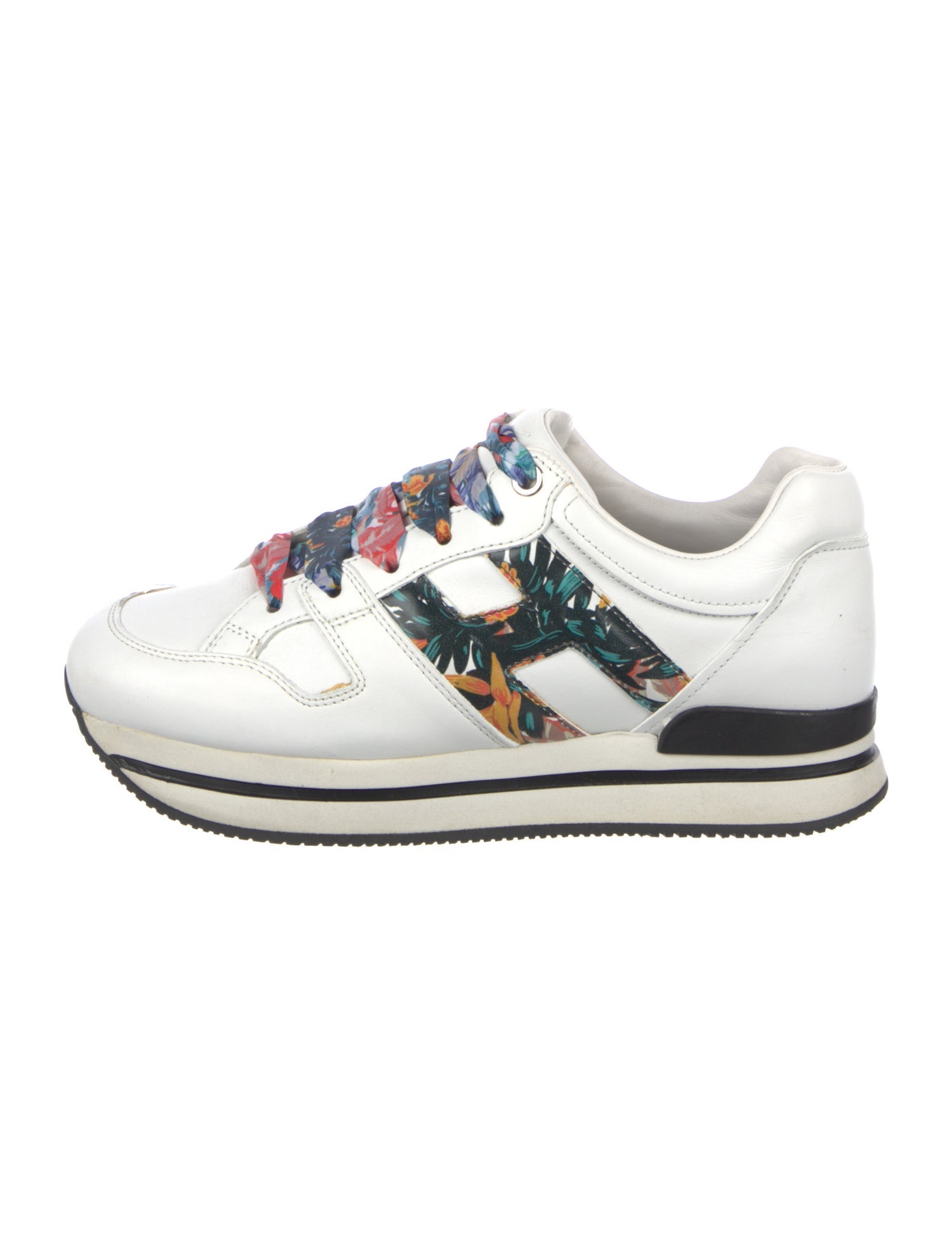 Hogan Leather Printed Sneakers