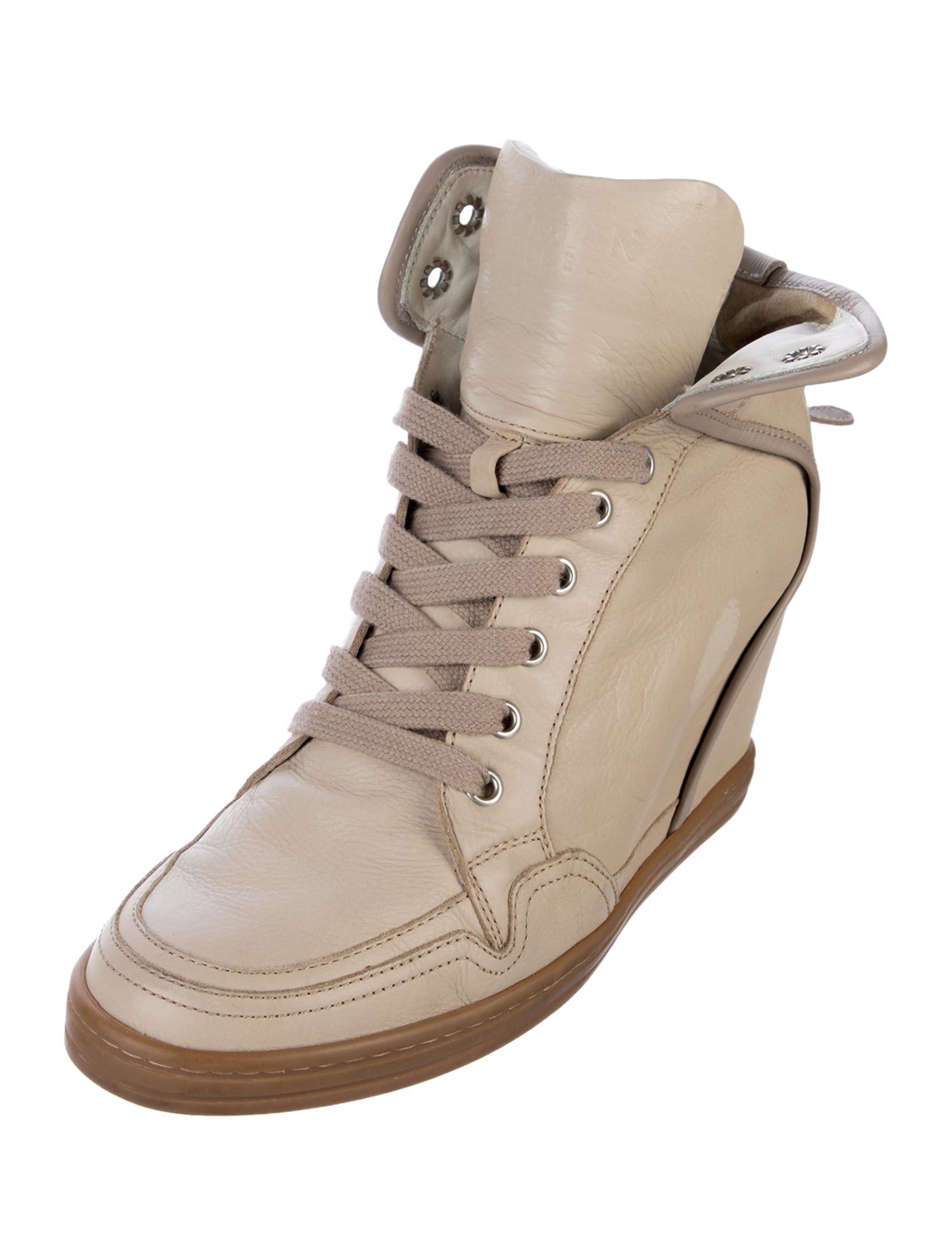 Hogan Leather Lace-Up Boots