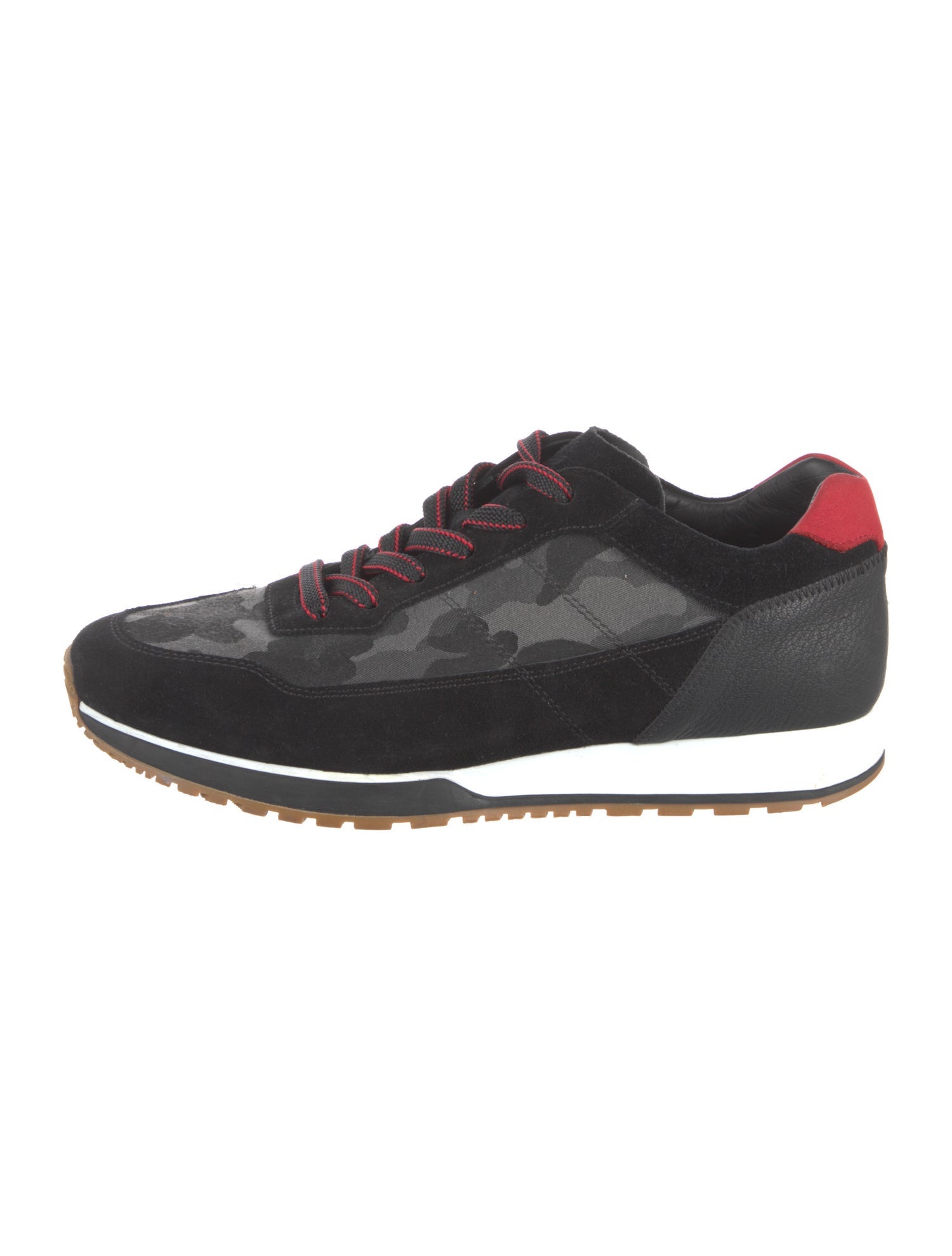 Hogan Leather Graphic Print Sneakers