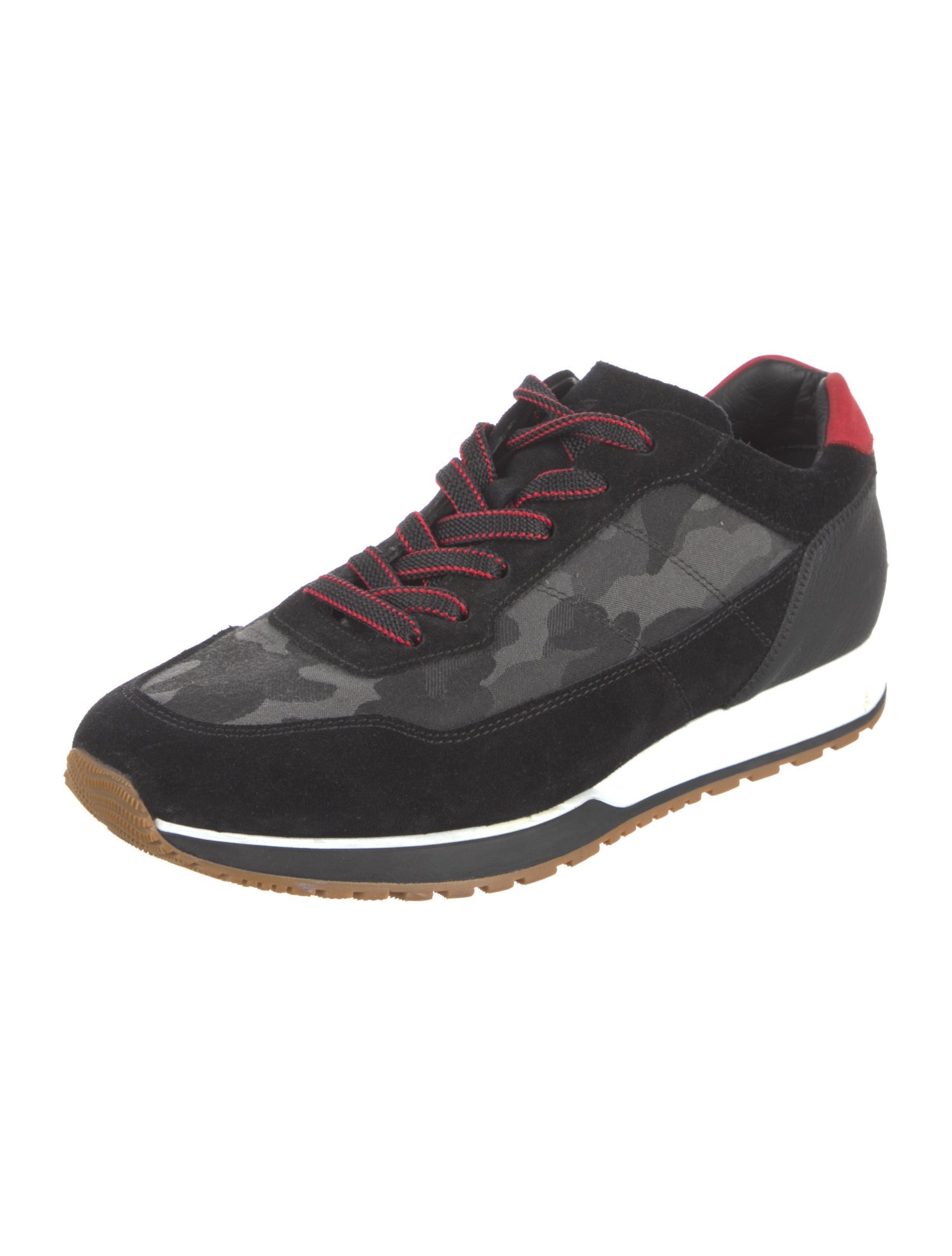 Hogan Leather Graphic Print Sneakers