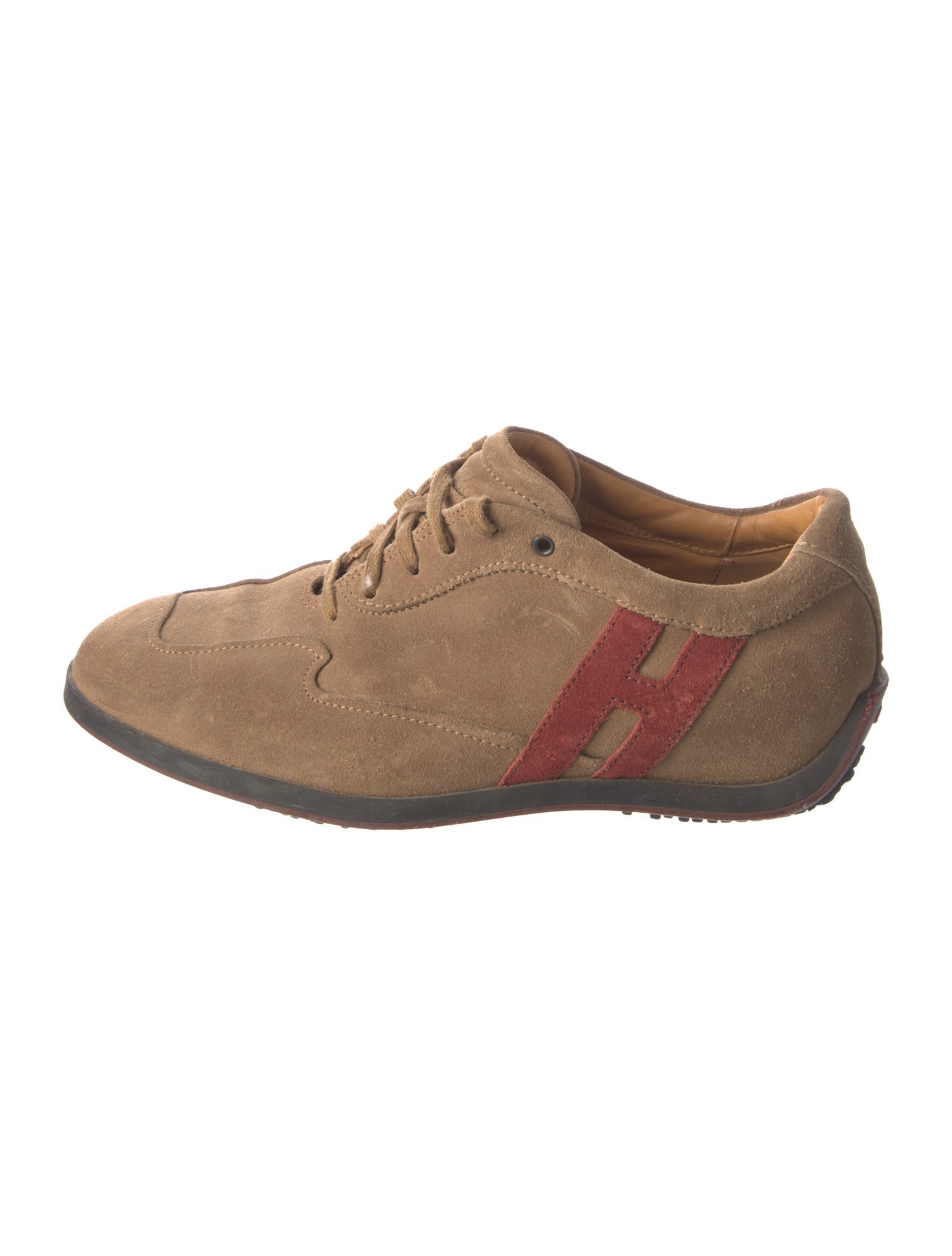 Hogan Suede Colorblock Pattern Sneakers