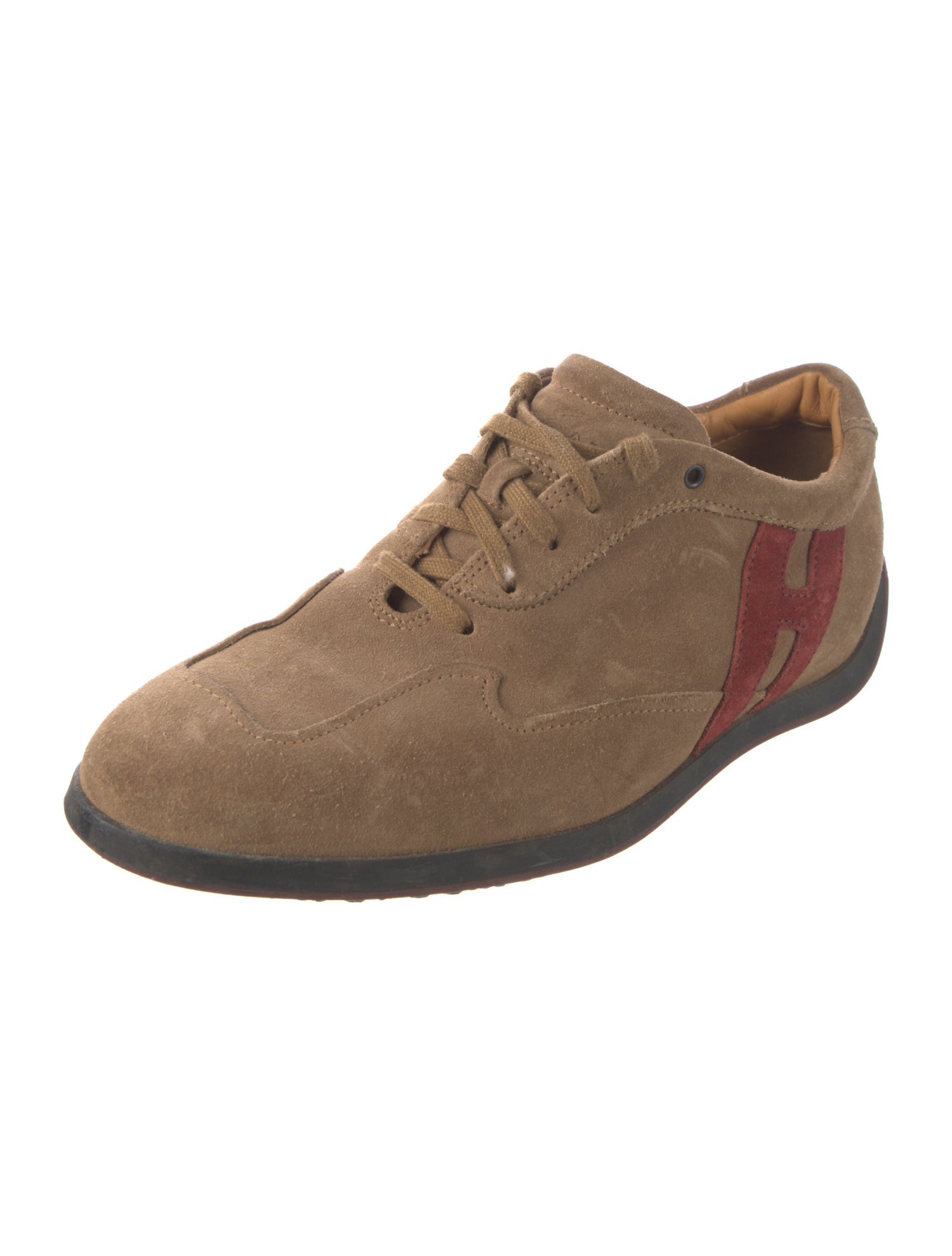 Hogan Suede Colorblock Pattern Sneakers