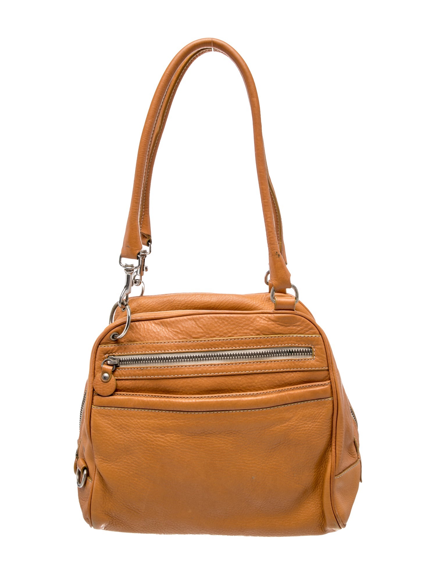 Hogan Leather Top Handle Bag