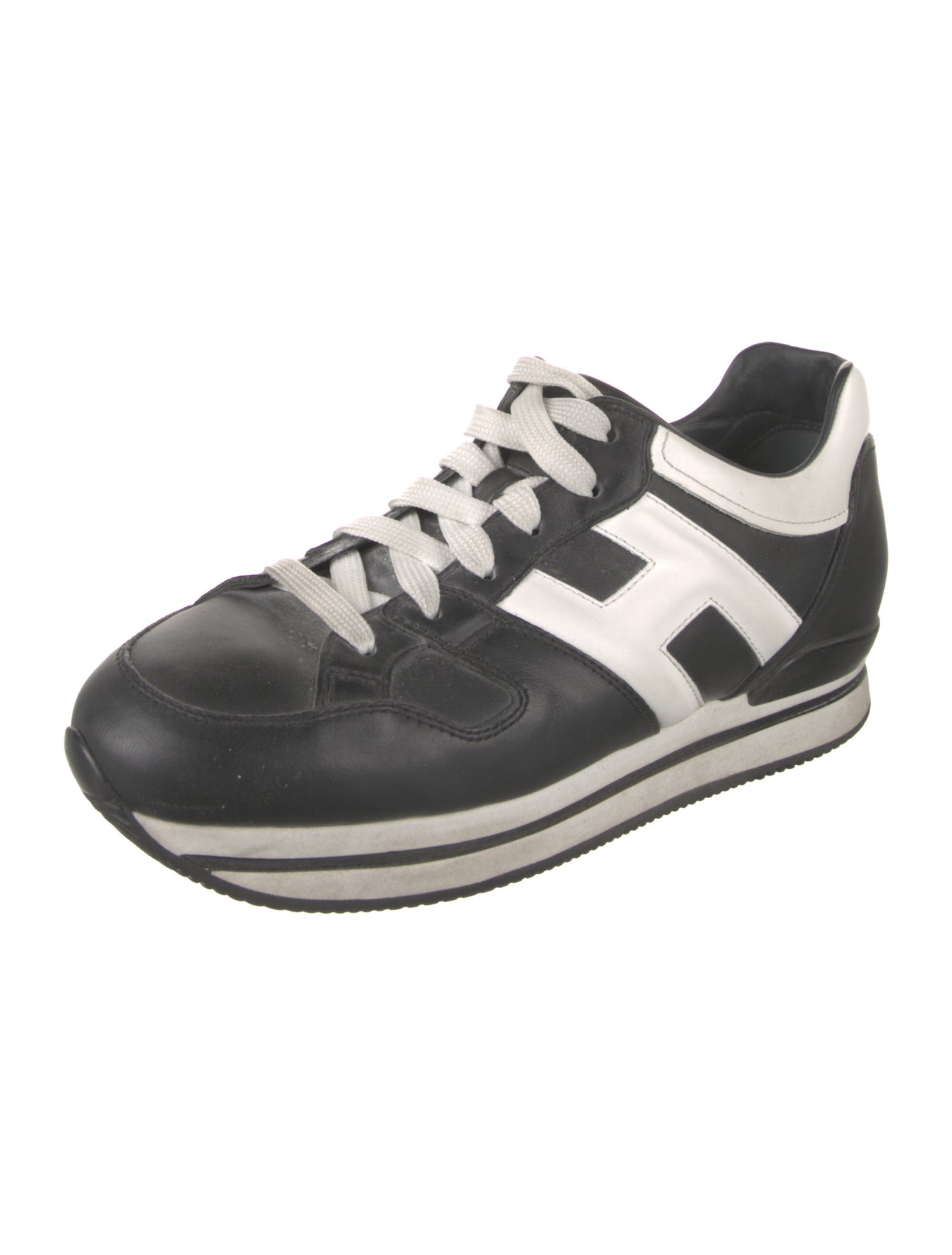 Hogan Leather Printed Athletic Sneakers