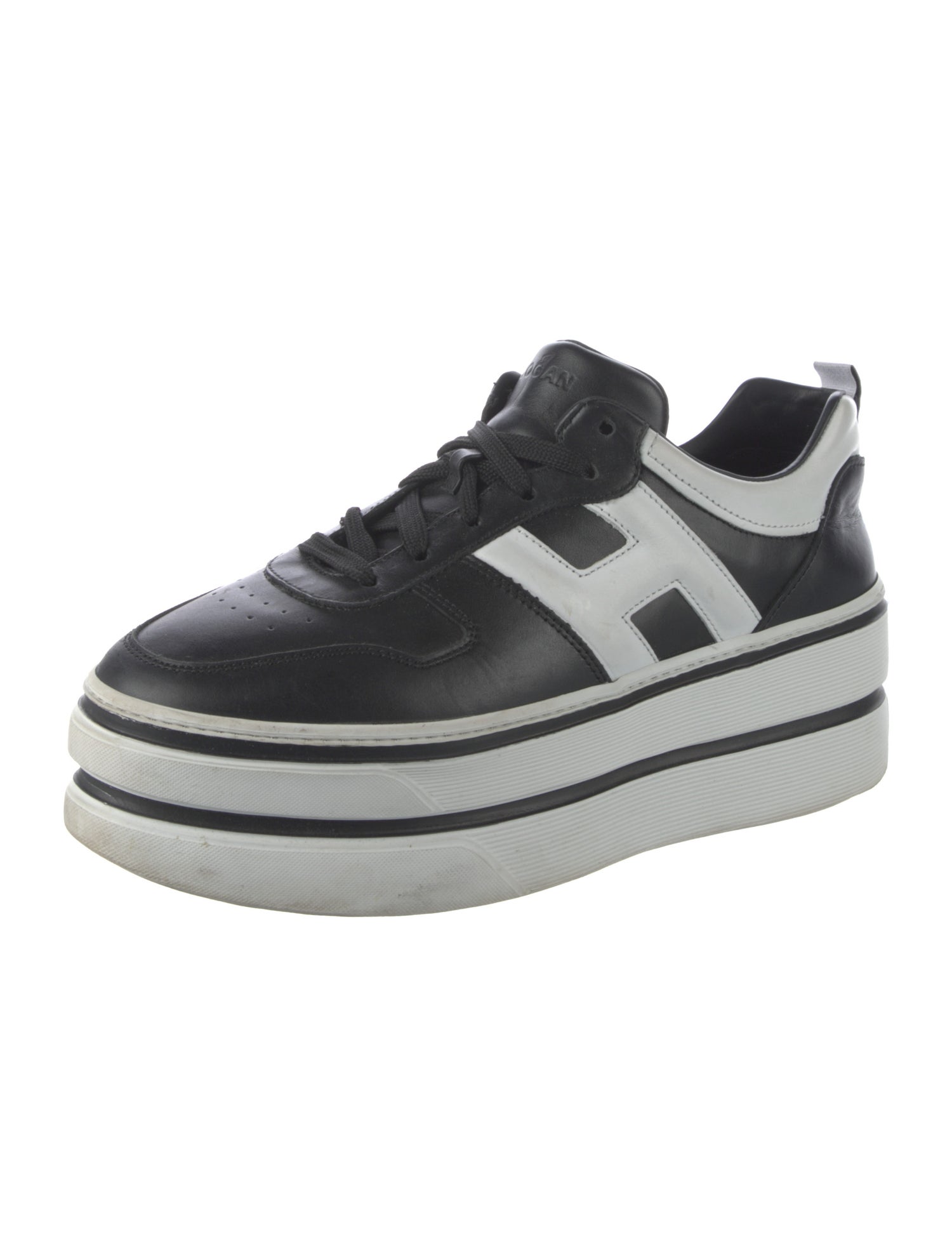 Hogan Leather Printed Sneakers