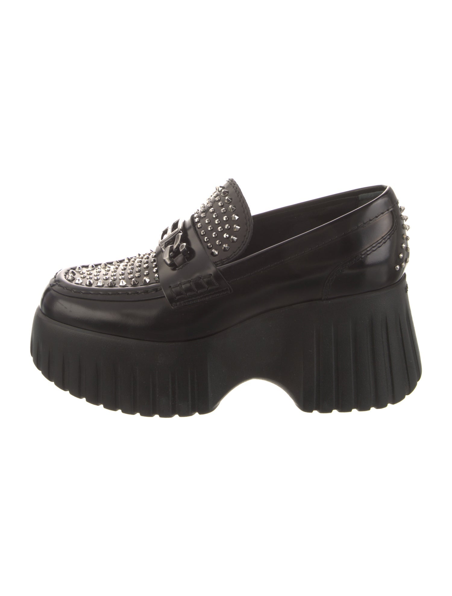 Hogan Patent Leather Mules