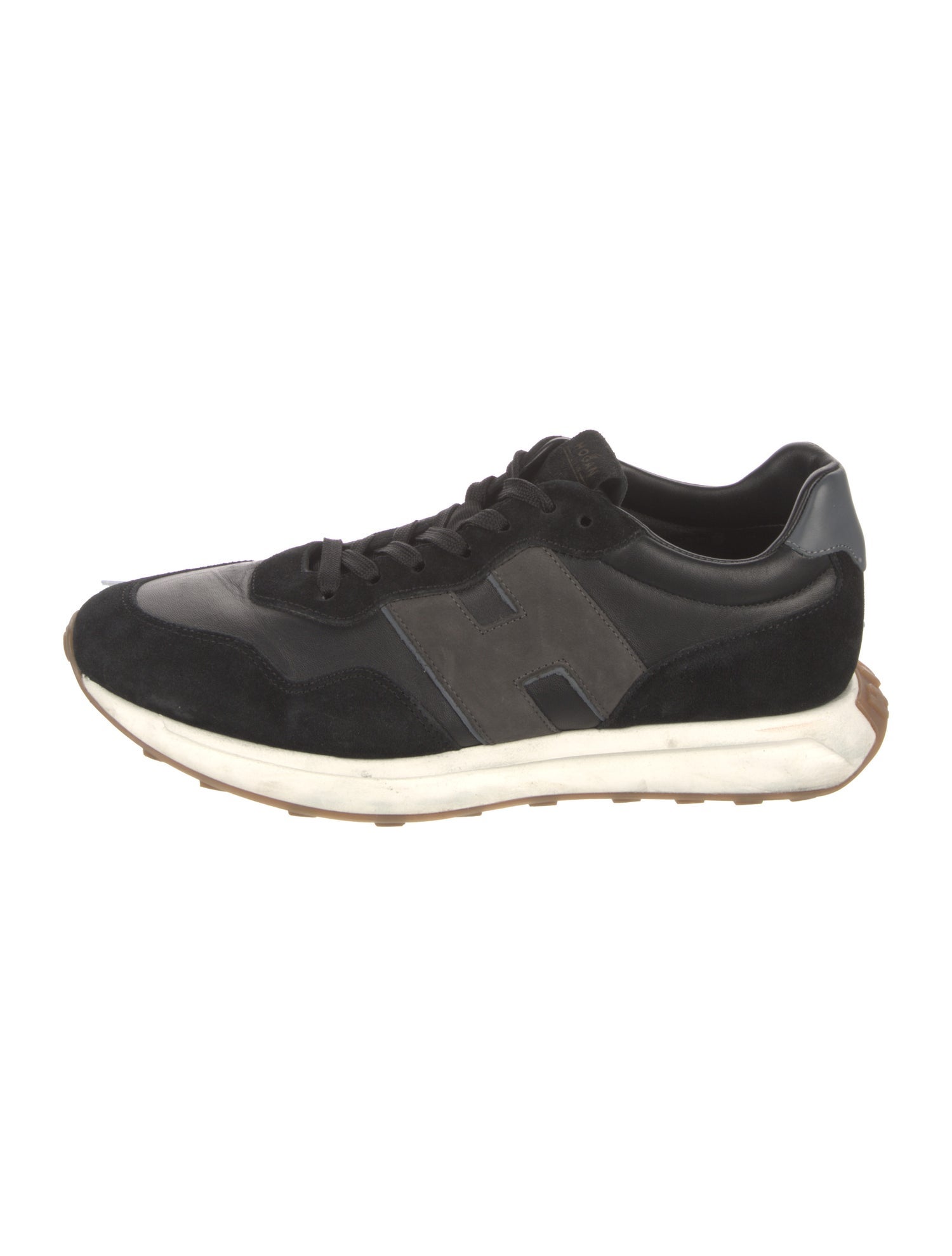 Hogan Suede Leather Trim Embellishment Sneakers