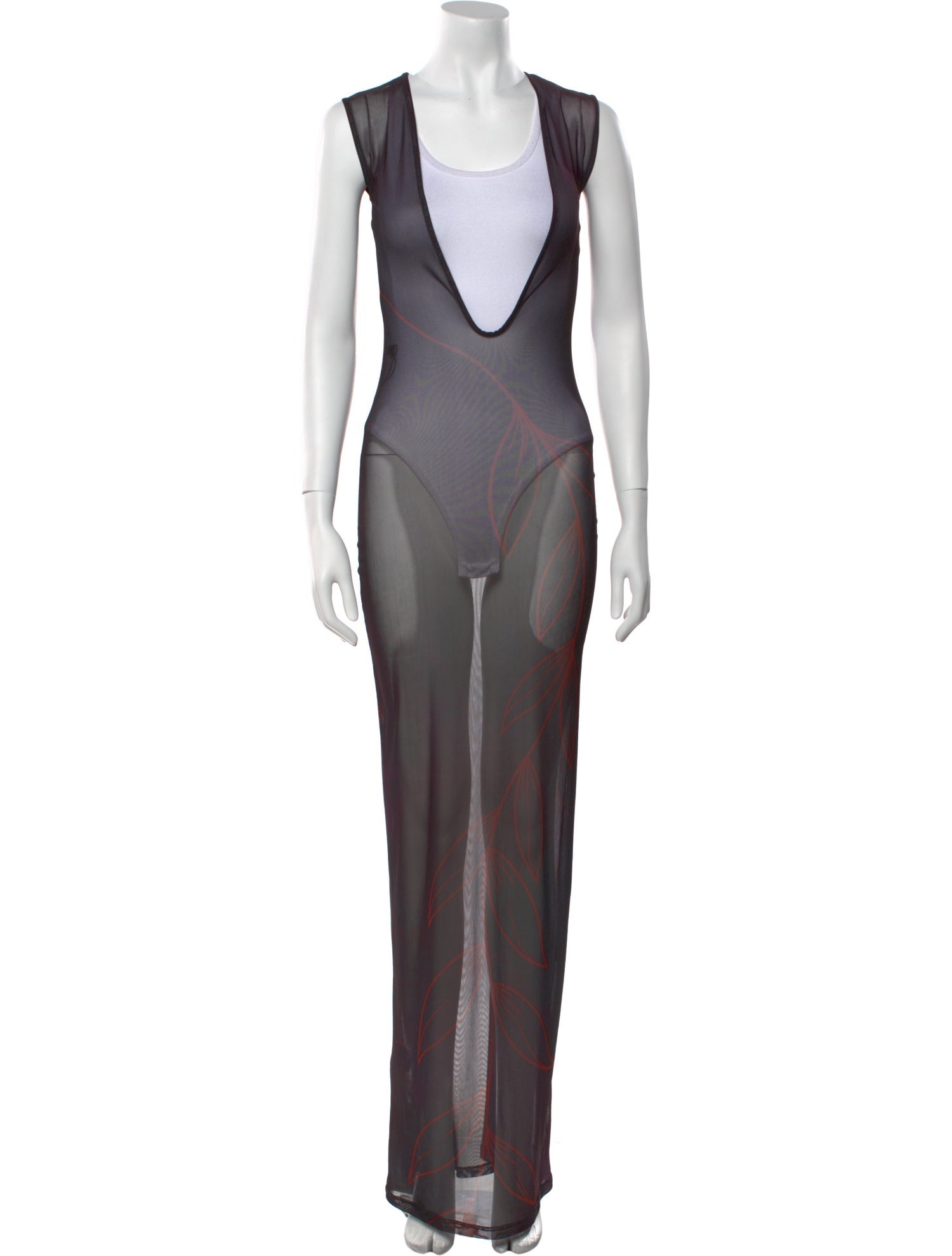 House of Aama Scoop Neck Long Dress