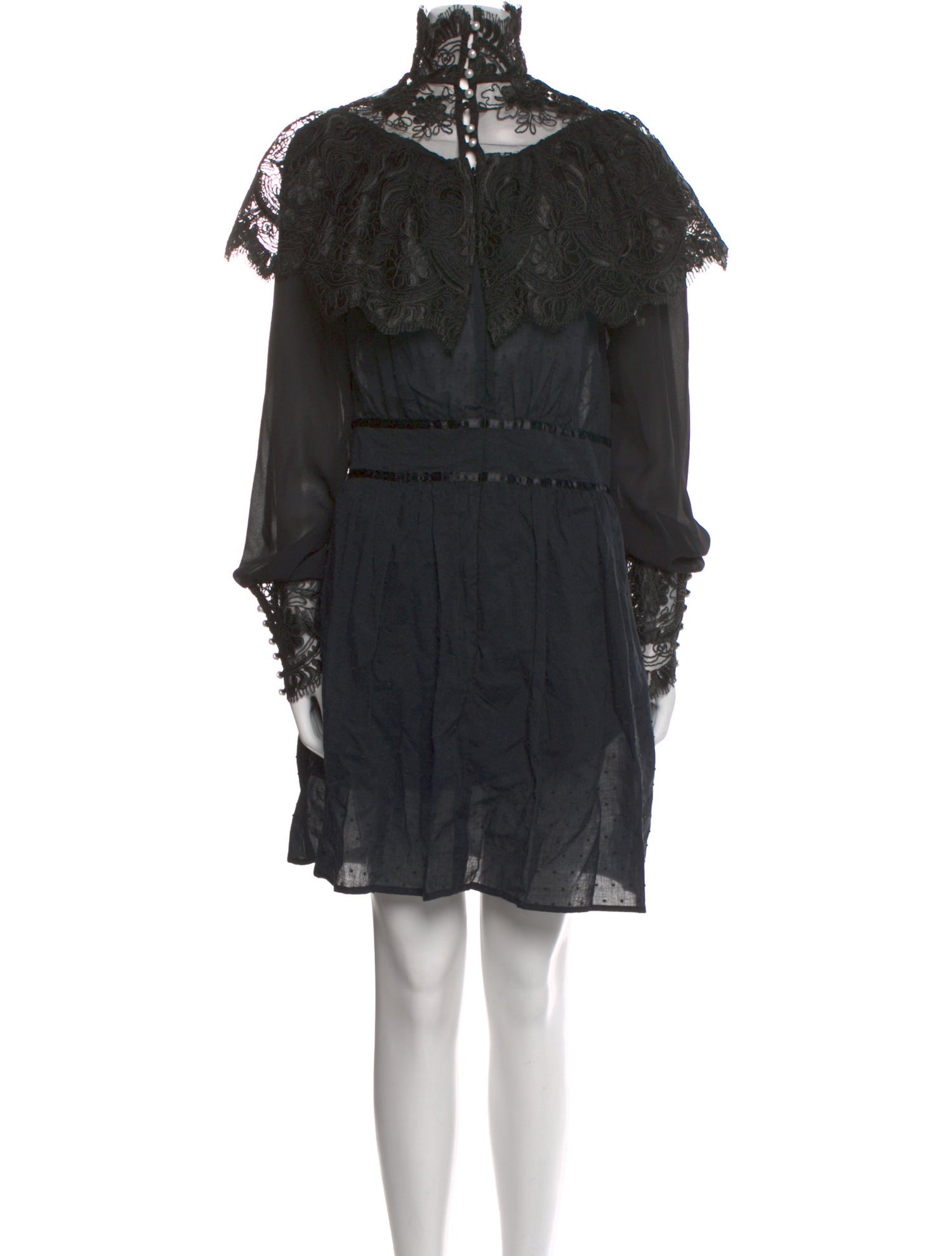 House of Aama Mock Neck Mini Dress