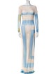 House of Aama Striped Long Dress