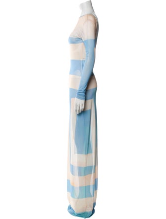 House of Aama Striped Long Dress