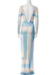 House of Aama Striped Long Dress