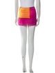 House of Aama Colorblock Pattern Mini Skirt
