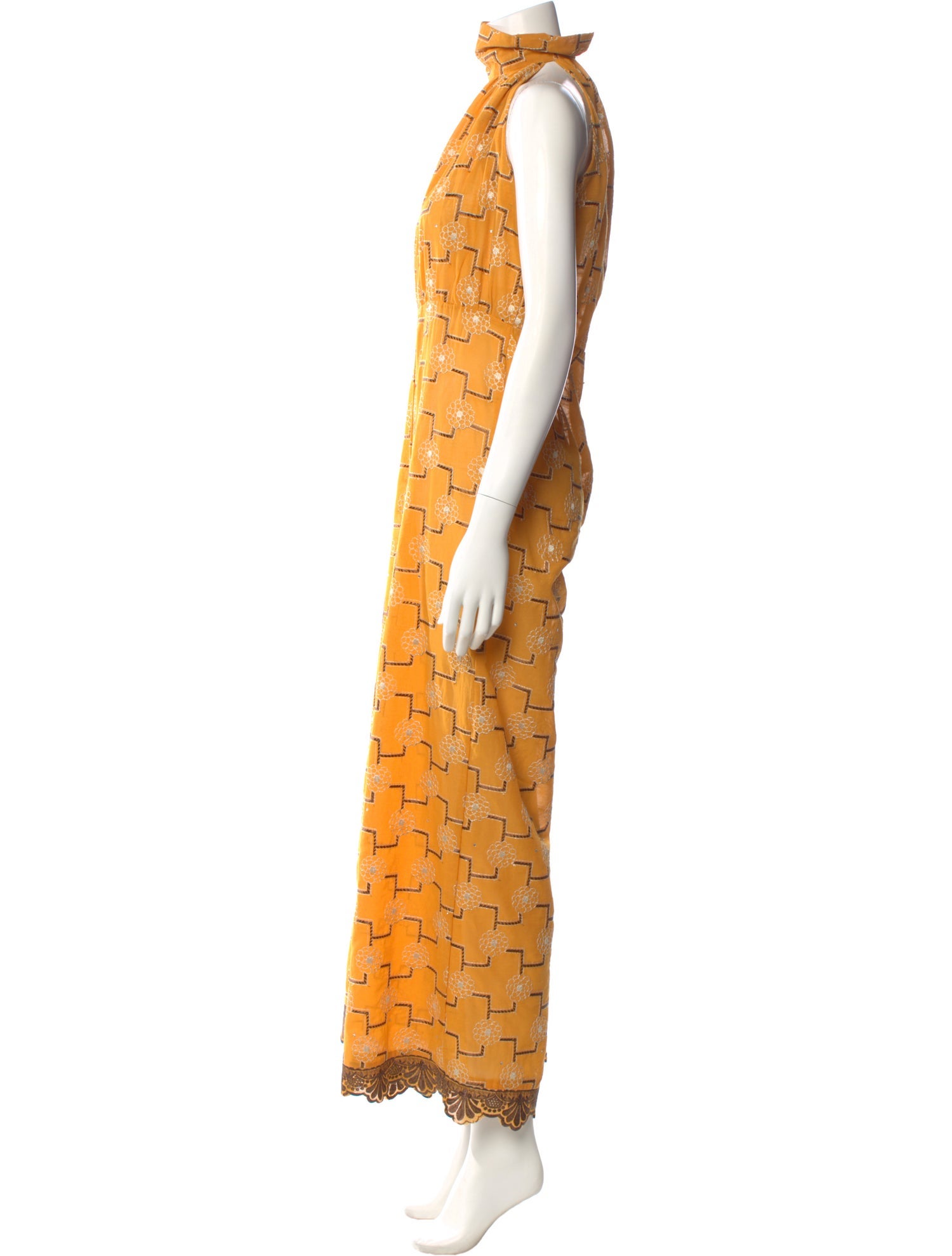 House of Aama Printed Halterneck Jumpsuit
