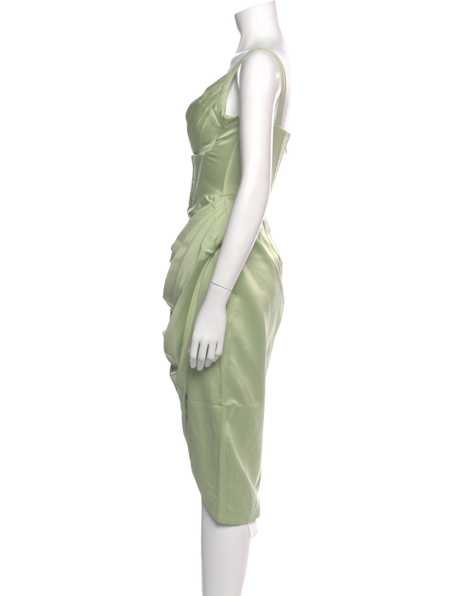 slim fit dress slacks House of CB Alessia Feather Hem Midi Dress – TheLuxeLend main image 1