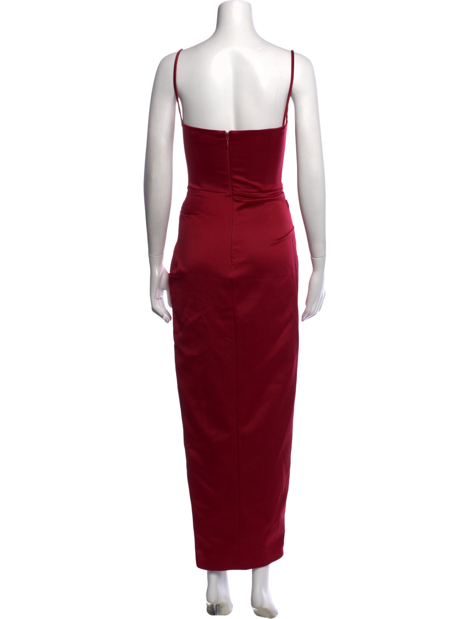 floral print bodycon maxi dress Imogen Pink Strapless - US 14 Womens Party Slim Stretch champagne bridesmaid dresses 2cm differences due to Color:Dark_Red