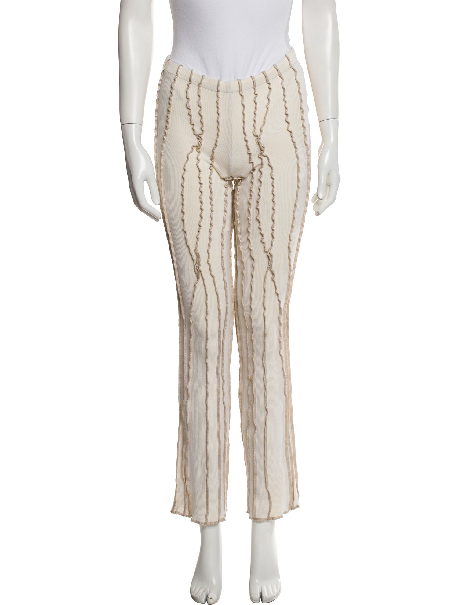 Helenamanzano Striped Straight Leg Pants