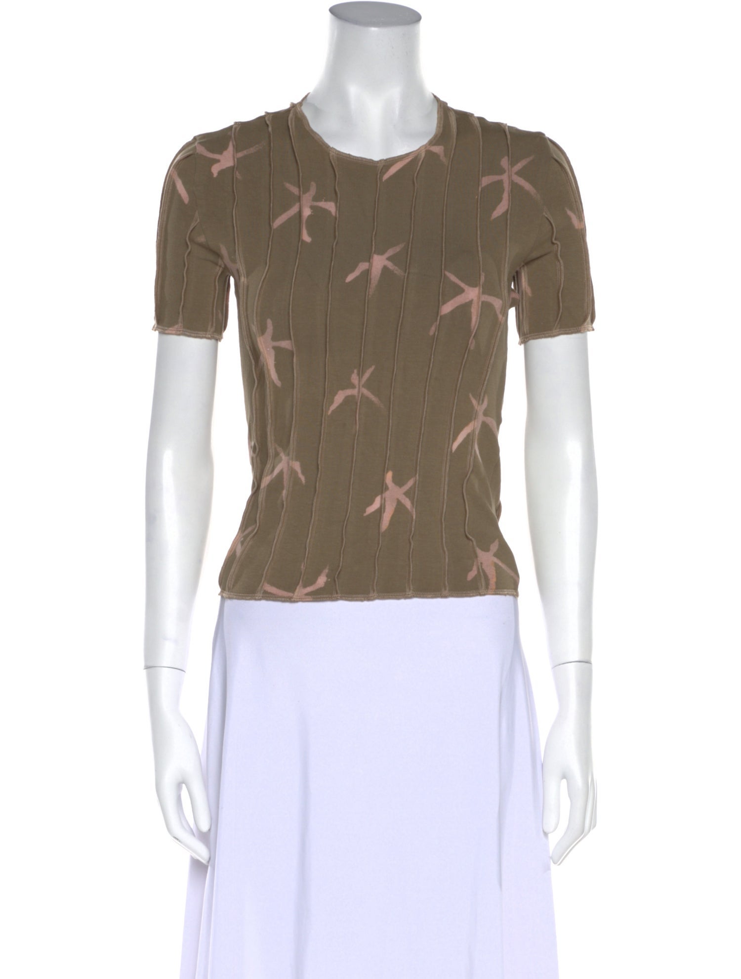 Helenamanzano Printed Crew Neck T-Shirt