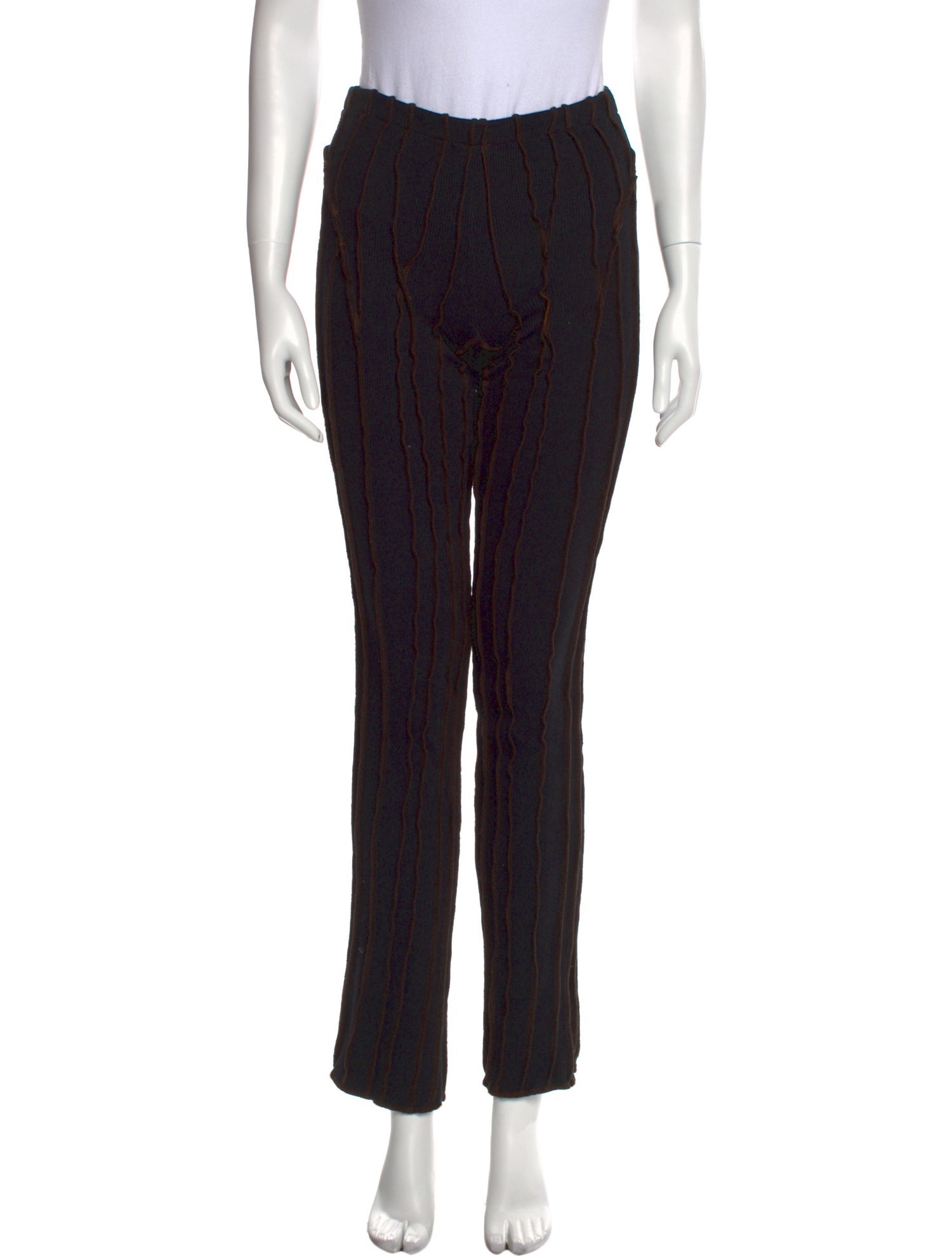 Helenamanzano Striped Straight Leg Pants