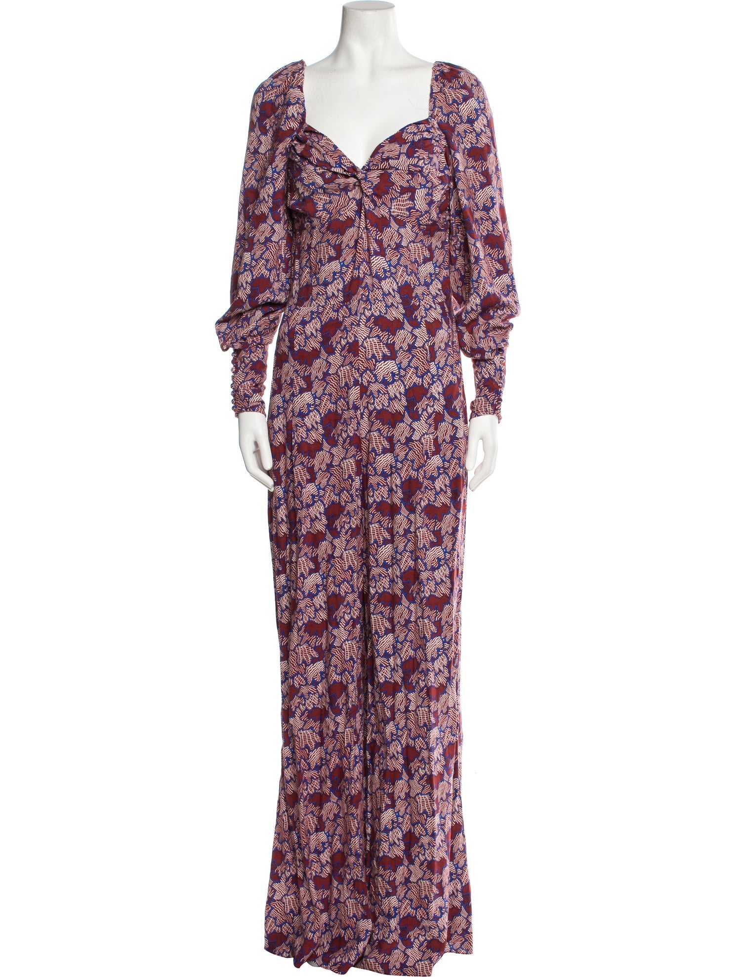 Hofmann Copenhagen Printed V-Neck Jumpsuit w/ Tags