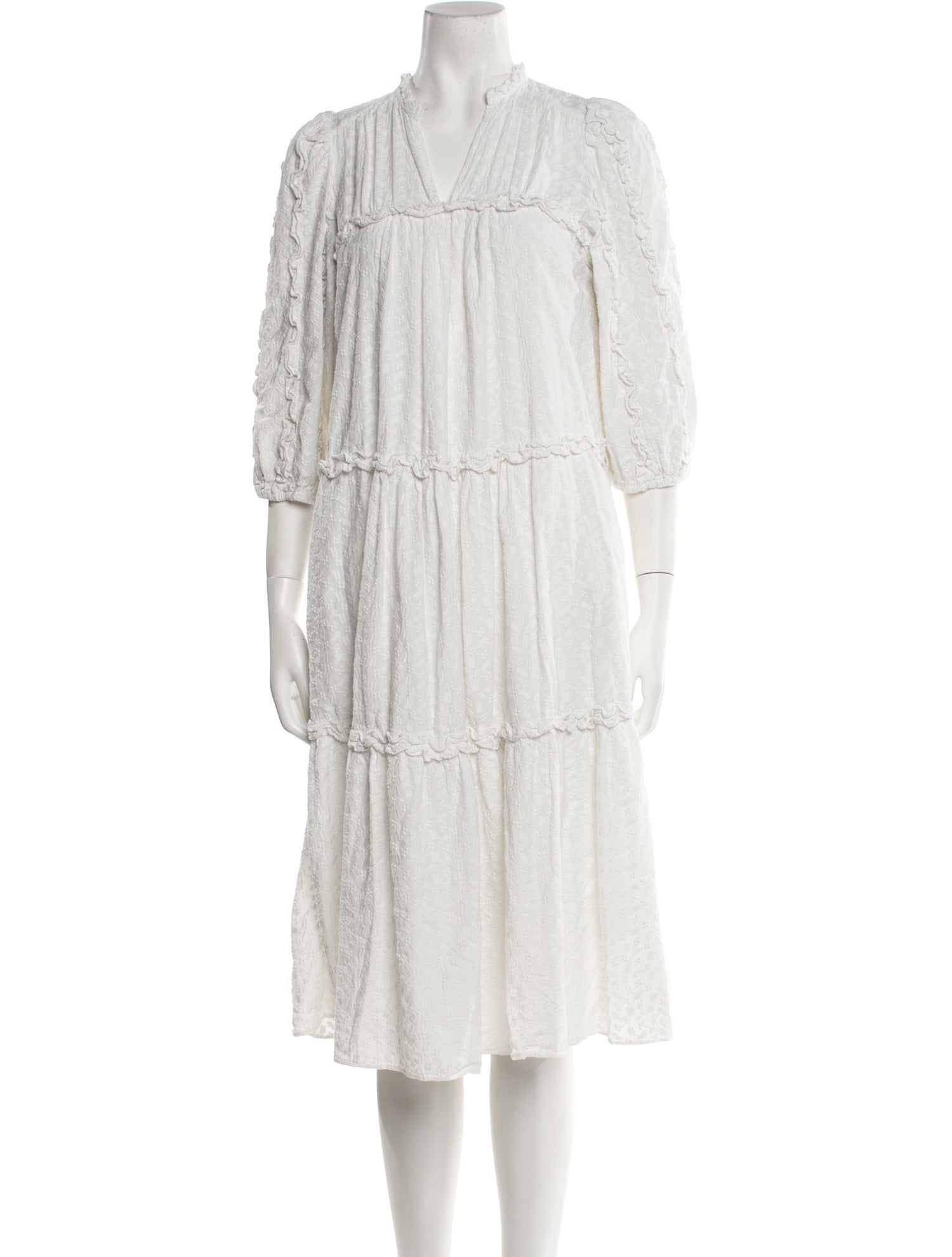 Hofmann Copenhagen V-Neck Midi Length Dress