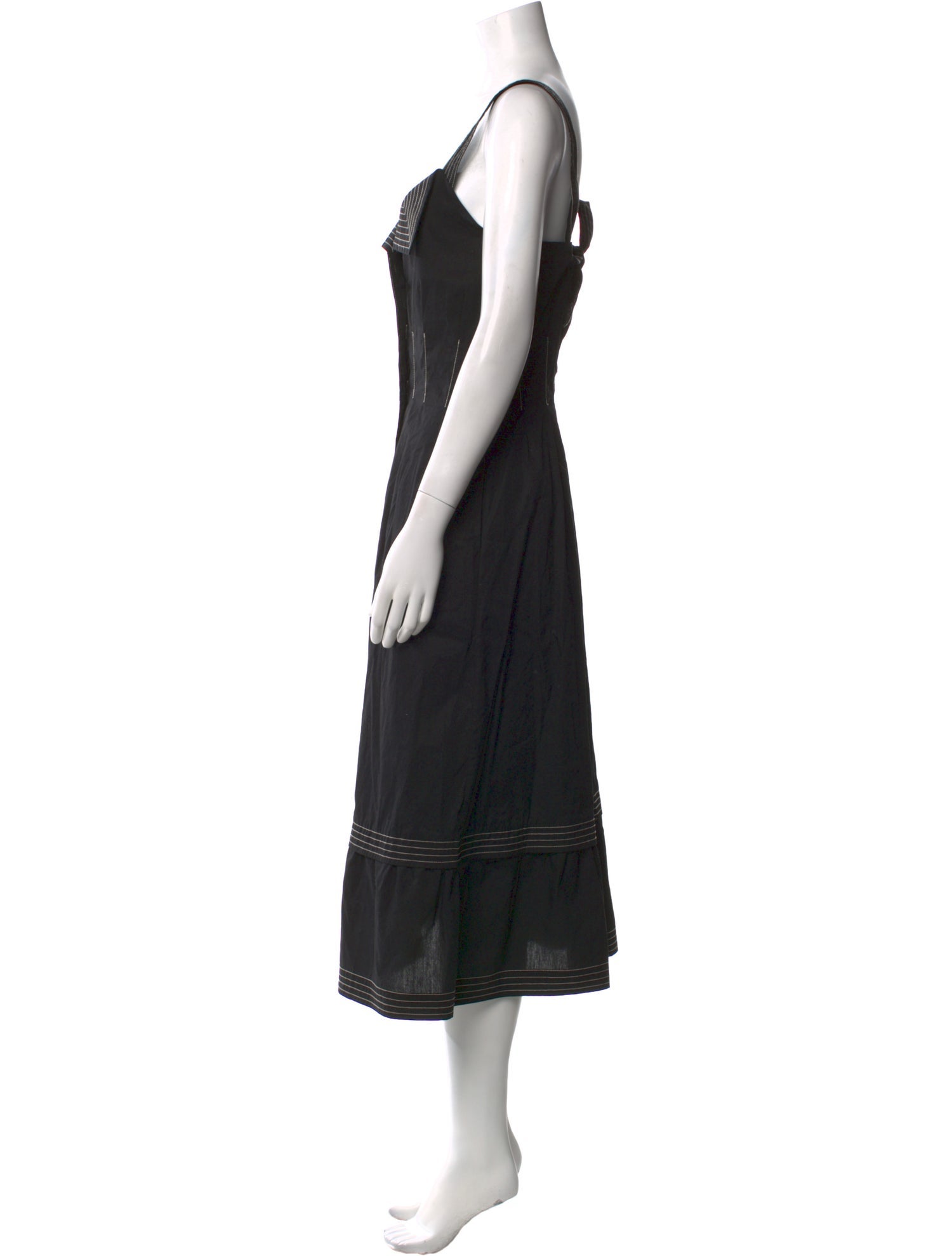 Hofmann Copenhagen V-Neck Midi Length Dress