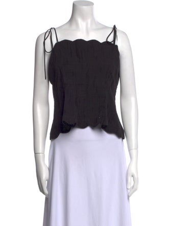 Hofmann Copenhagen Square Neckline Sleeveless Crop Top
