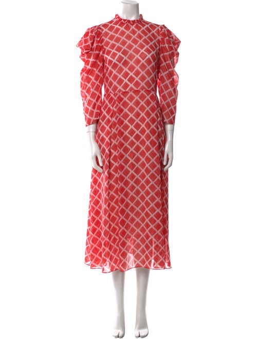 Hofmann Copenhagen Plaid Print Long Dress