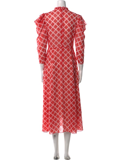 Hofmann Copenhagen Plaid Print Long Dress